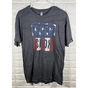 American Apparel Mens Shirt Size Large Rock Shox Short Sleeve Bike Wear